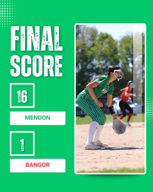 Mendon softball tops Bangor 16-1